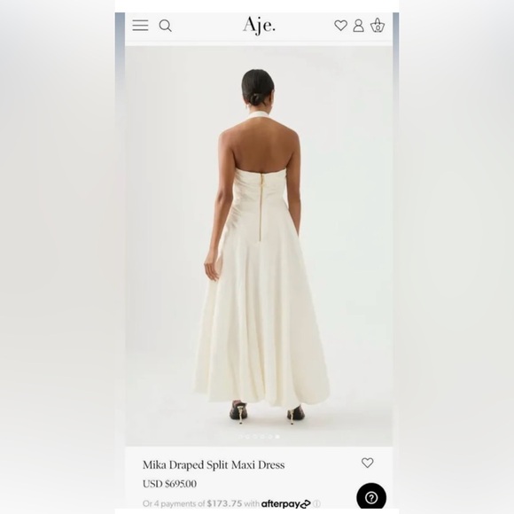 AJE Mika Draped Split Maxi Dress - Picture 5 of 7